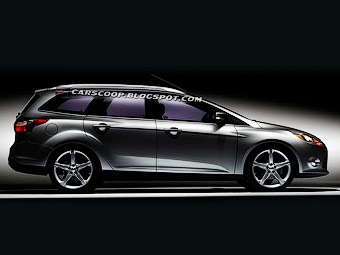 Предполагаемая внешность нового универсала Ford Focus. Иллюстрация с сайта carscoop.blogspot.com