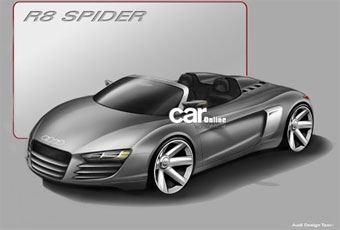 Audi R8 Spider. Иллюстрация Audi