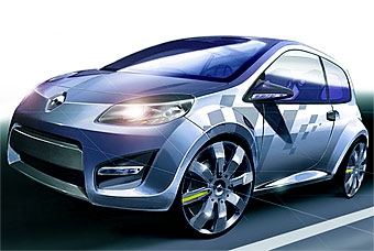 Renault Twingo RS. Иллюстрация xelopolis.com
