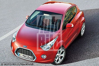 Компьютерный рисунок Ford Ka. Иллюстрация AutoBild