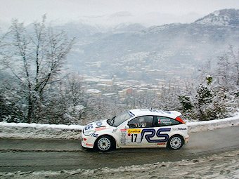 Франсуа Делекур на Ралли Монте-Карло 2001 года. Фото Ford