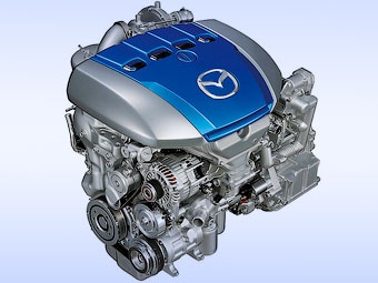 Бензиновый мотор Mazda семейства Sky. Фото Mazda