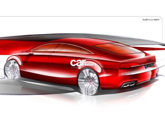 Audi A7. Иллюстрация Audi