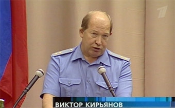 Начальник ГИБДД Виктор Кирьянов, кадр Первого канала