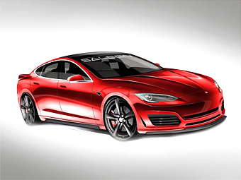 Tesla Model S от Saleen. Иллюстрации Saleen Automotive