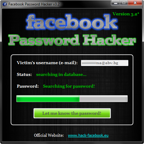 Facebook Hacker V.2.9.0 Password Key