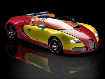 Скриншот конфигуратора Bugatti Veyron