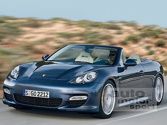 Предполагаемый внешний вид кабриолета Porsche Panamera. Иллюстрация с сайта auto-motor-und-sport.de
