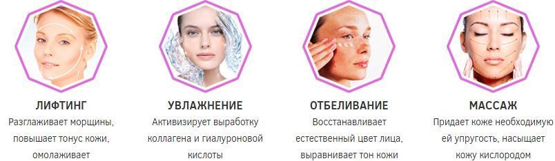 Разгладит глубоких морщин Разгладит глубоких морщин