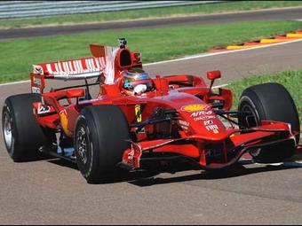 Жюль Бьянки в болиде Ferrari F2008. Фото пресс-службы Ferrari