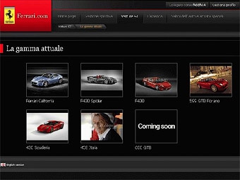 Скриншот пресс-сайта Ferrari с записью о модели 600 GTB, сделанный изданием Quattroruote. Иллюстрация с сайта quattroruote.it
