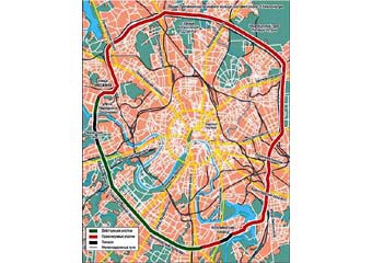 Схема четвертого транспортного кольца, иллюстрация с сайта prime-realty.ru