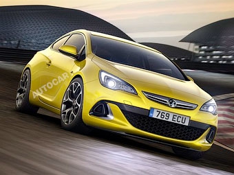 Рендер нового Opel Astra OPC. Иллюстрация с сайта autocar.co.uk