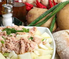 Фотография рецепта Картофельный салат с тунцом