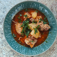 Чахохбили из курицы и картофеля