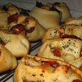 Фотография рецепта Булочки с печеными помидорами и чесноком автор Anita Ggdf