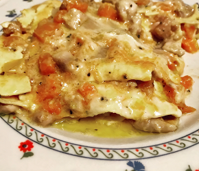 Фотография рецепта Лазанья с тыквой и куриной грудкой