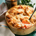 Фотография рецепта Соленая треска и картофельное пюре, запеченные с майонезом автор Алина