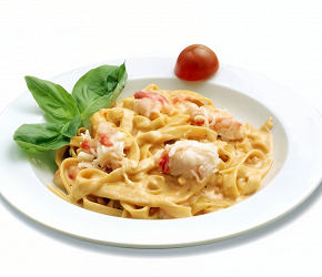 Фотография рецепта Тальятелле с крабовым мясом