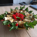 Фотография рецепта Рулеты из баклажанов с сыром и грецкими орехами автор Мария Масленникова
