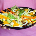 Фотография рецепта Салат из апельсина и авокадо автор Salatshop