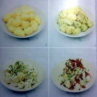 Картофельный салат с беконом от Джейми Оливера