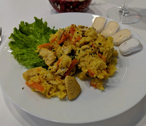 Фотография рецепта Рис карри с курицей в мультиварке