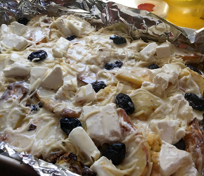 Фотография рецепта Картофельная запеканка с капустой и грибами