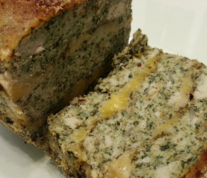 Фотография рецепта Мясной хлеб из индейки и шпината