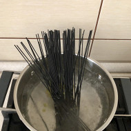 Паста с цукини и ромом