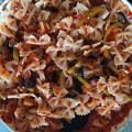 Фотография рецепта Фарфалле с томатным соусом и овощами автор Kseniya Indira