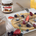 Фотография рецепта Ажурные блины с Nutella® и ягодами автор Еда