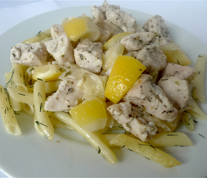 Фотография рецепта Куриное филе, запеченное с лимонами