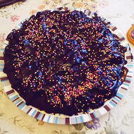 Шоколадный кекс с шоколадным соусом