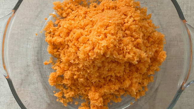 Фото шага рецепта Вафли с морковью и бананом 189990 шаг 3