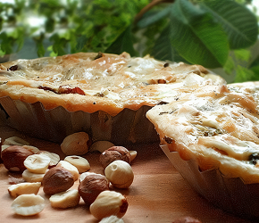 Фотография рецепта Киш с козьим сыром и лесными орехами