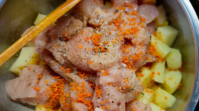 Фото шага рецепта Жаркое из курицы с овощами 174532 шаг 8