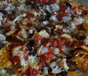 Фотография рецепта Мексиканские кукурузные чипсы доритос с курицей и пармезаном