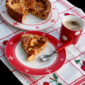 Фотография рецепта Открытый пирог с яблоками, горгонзолой и орехами автор Ольга Худина