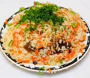 Фотография рецепта Узбекский плов с бараньим салом