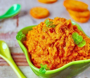 Фотография рецепта Пикантная закуска из тыквы и копченого тунца