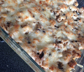 Фотография рецепта Картофельная запеканка с куриным жюльеном