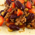Фотография рецепта Говядина с бобами и кукурузой по-мексикански автор Миша Зайцев