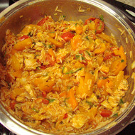 Буррито с курицей и рисом