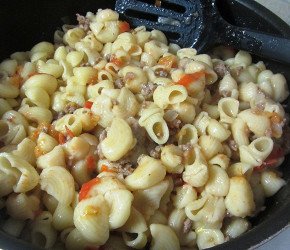 Фотография рецепта Макароны с фаршем и помидорами