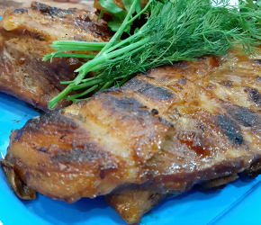 Фотография рецепта Свиные ребра с соусом BBQ