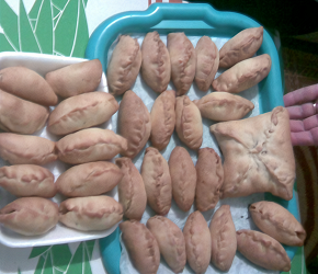 Фотография рецепта Пирожки с куриной печенью