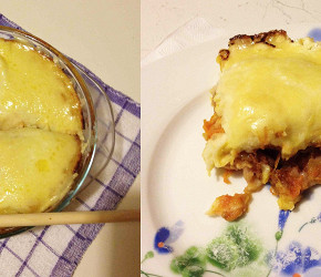 Фотография рецепта Запеканка из картофеля с рыбой и овощами