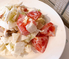 Фотография рецепта Салат с курицей и пекинской капустой
