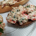 Фотография рецепта Нежная закуска из рикотты с запеченными перцами и чесноком автор ЮЛИЯ ТИМОФЕЕВА